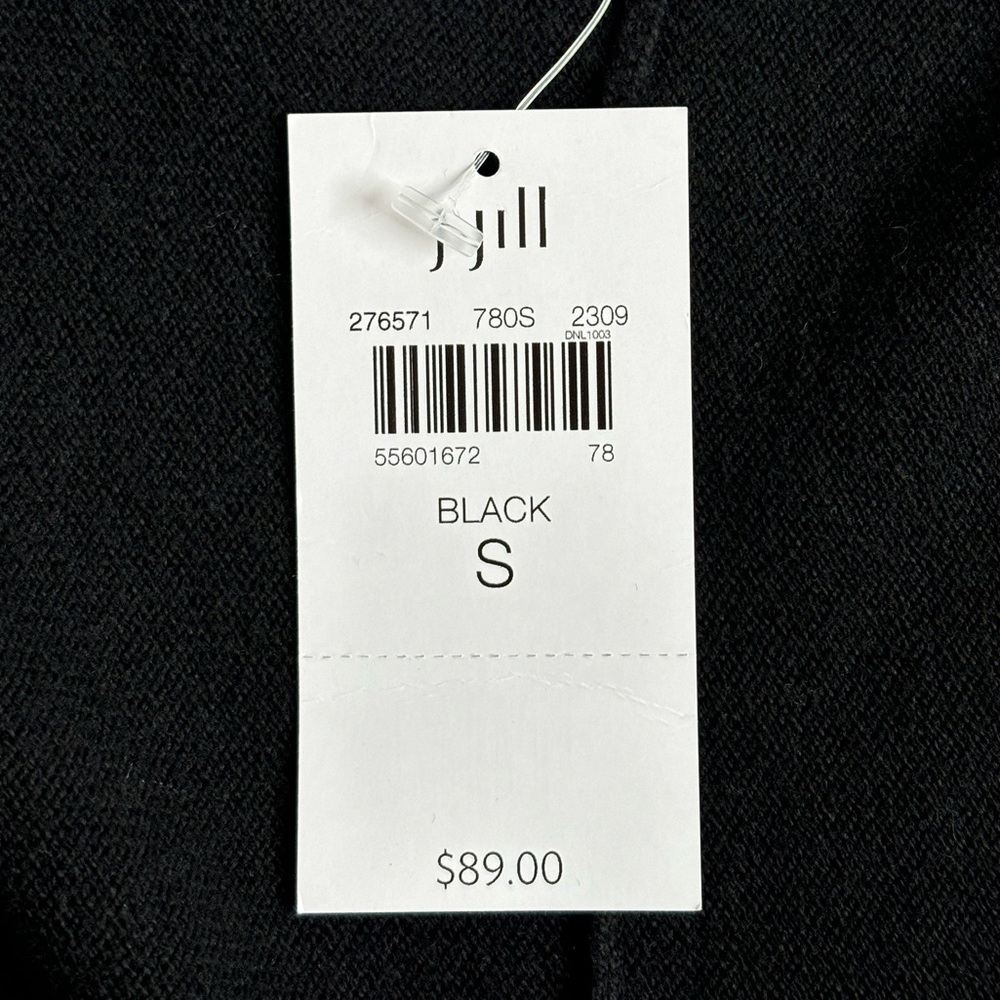 J Jill Seamed Wrap Long Sleeves Sweater Black Size Small - Picture 6 of 12